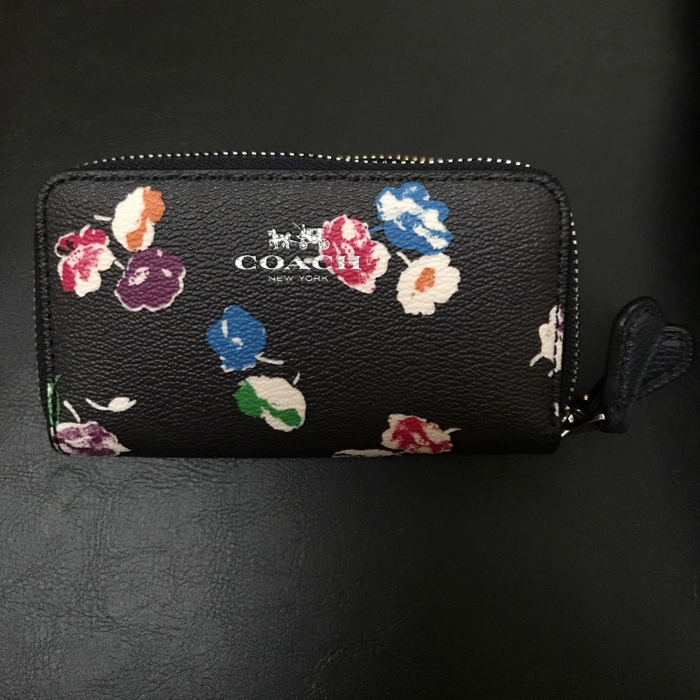 Coach wild flower wallet, new